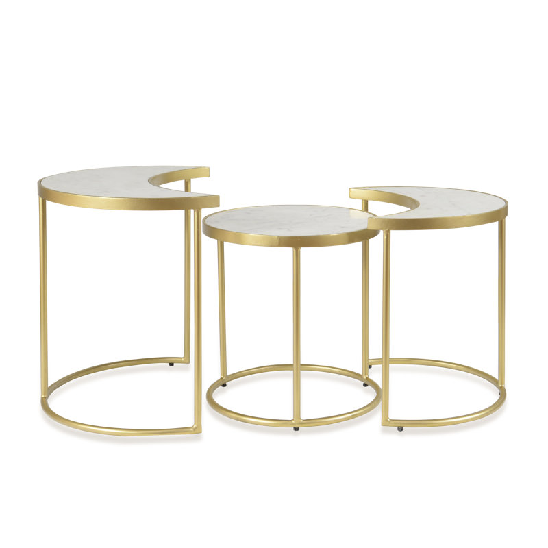 Mantosh Marble Top Nesting Tables